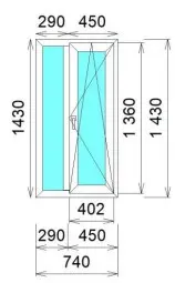 Окно ПВХ KBE Expert 70 Белый