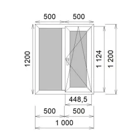 Окно ПВХ VEKA SoftLine 70 Наружная ламинация