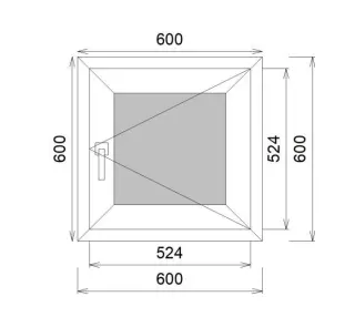 Окно ПВХ VEKA SoftLine 70 Лам. наружная